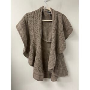 Renee's NYC Brown Cable Knit Vest Sz One Size